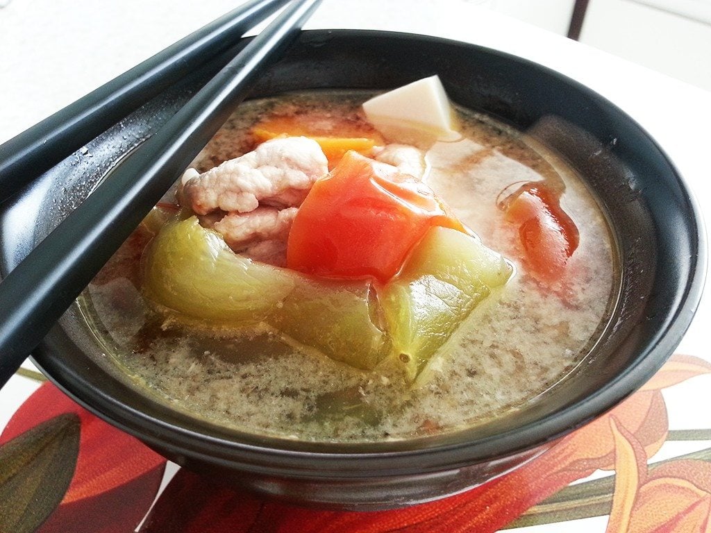 Salted Vegetable with Tomato Soup Foodelicacy