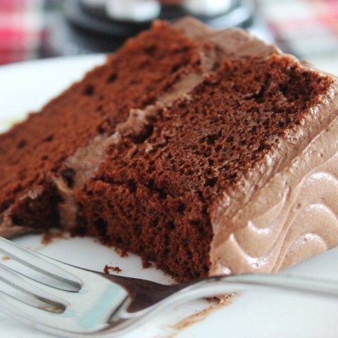 Chocolate Cake with Classic Chocolate Buttercream Frosting
