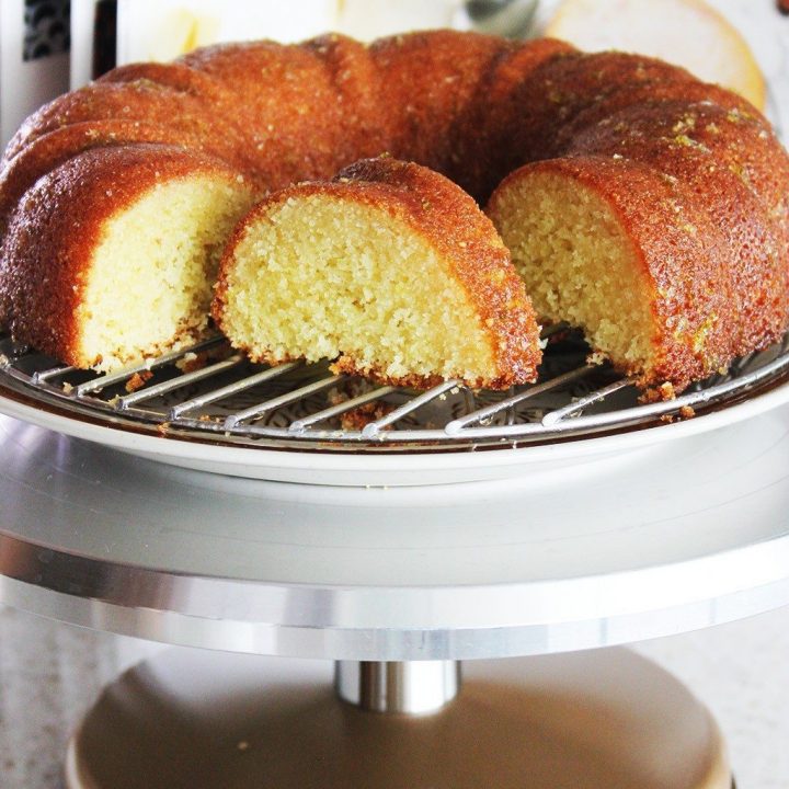 Semolina Lime Syrup Cake