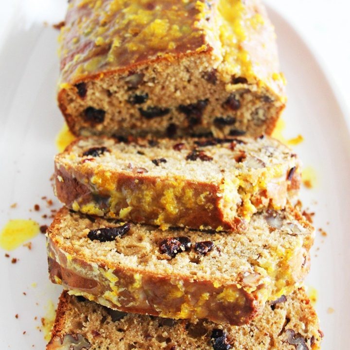 Pecan and Cranberry Loaf Cake