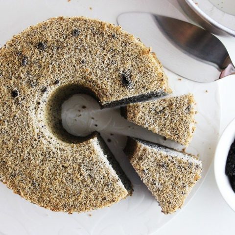 Black Sesame Chiffon Cake