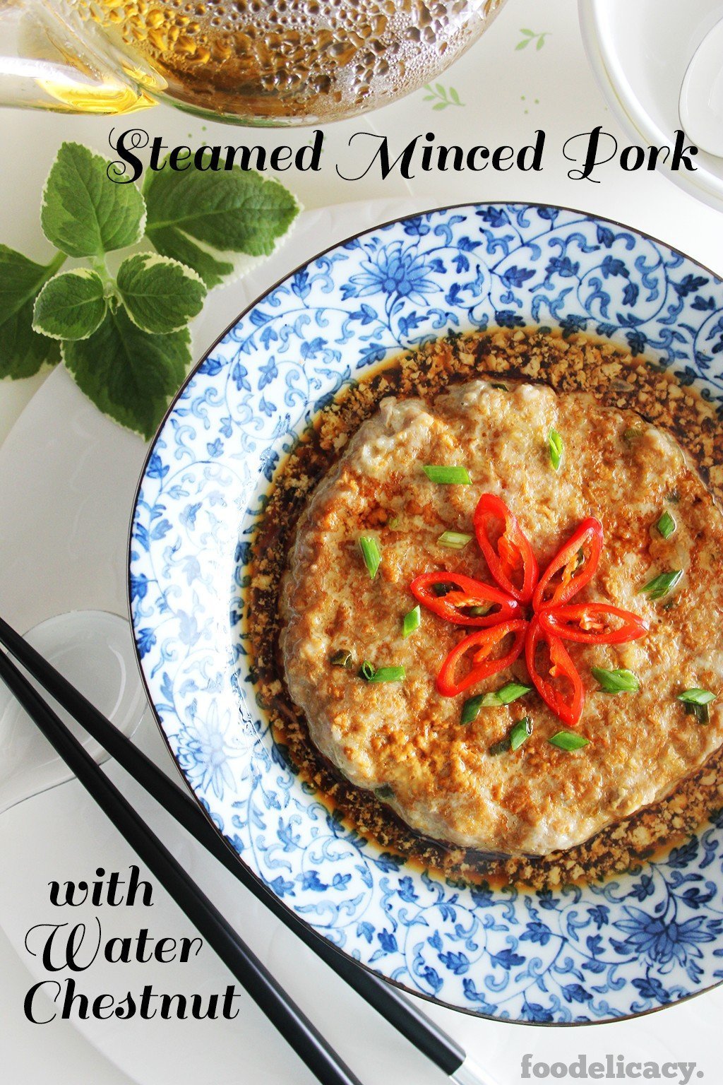 Steamed Minced Pork with Water Chestnut | Foodelicacy