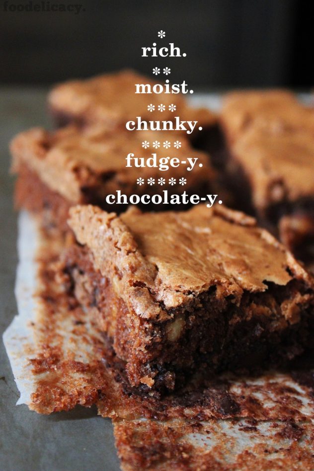 Moist and Fudgy Chocolate Rum Brownies | Foodelicacy