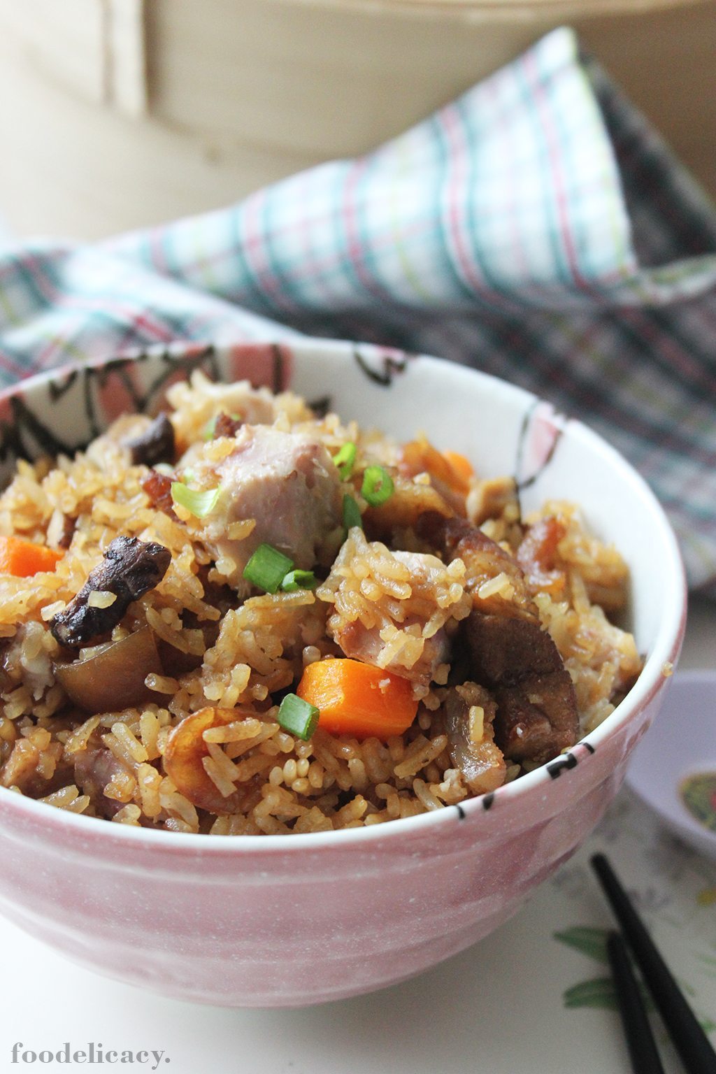 Fragrant Yam Rice - Easy Rice Cooker Method | Foodelicacy