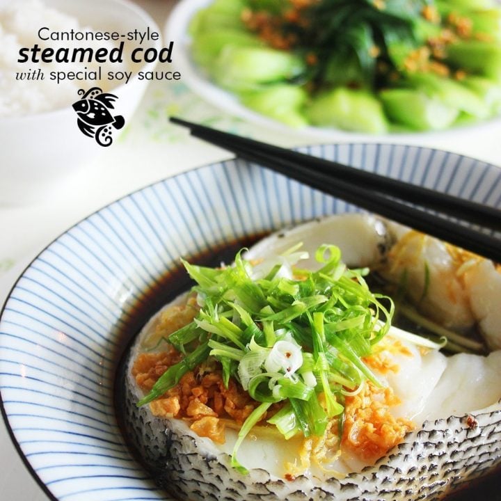 Cantonese-Style Steamed Cod with Special Soy Sauce