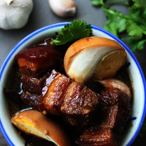 Braised Pork Belly and Eggs in Soya Sauce Foodelicacy