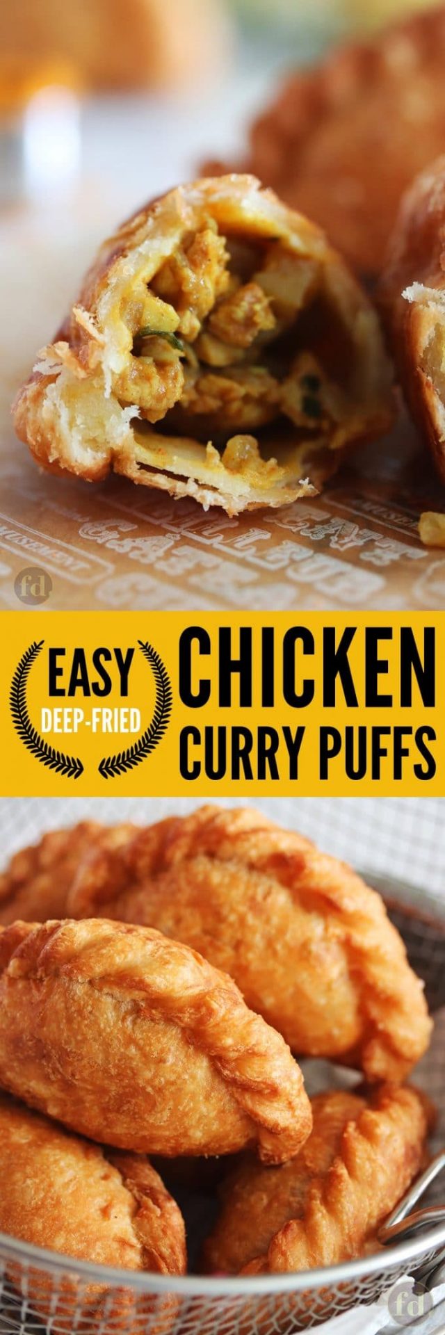 Deepfried Chicken Curry Puffs Foodelicacy