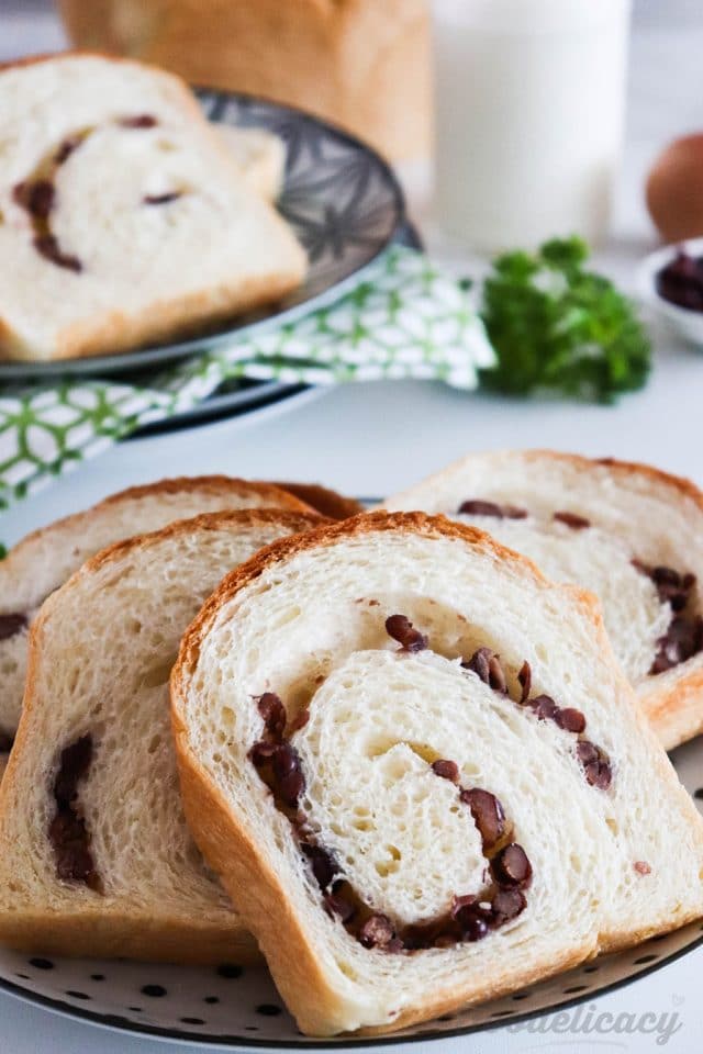 red bean milk loaf