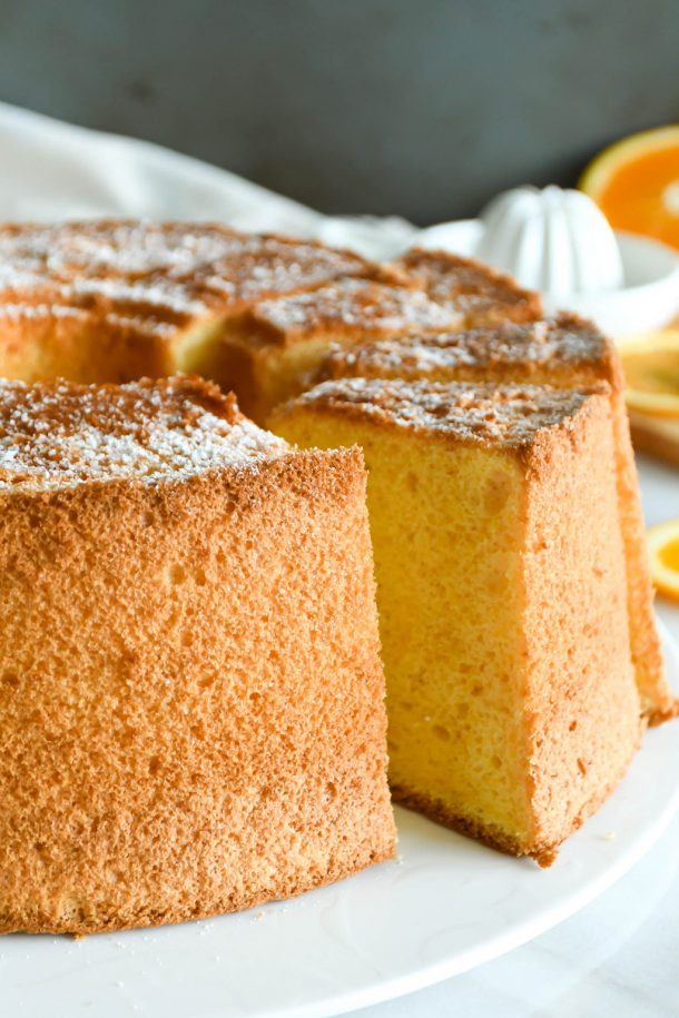 Beautiful Orange Chiffon Cake Fresh & Zesty Citrus Flavour! Foodelicacy