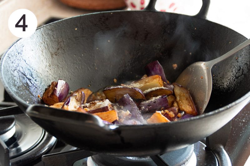 Chinese Eggplant with Garlic and Dried Shrimp Foodelicacy