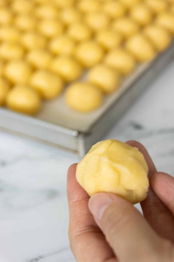 Golden Pineapple Tarts a.k.a 'Golf Ball' Tarts Foodelicacy