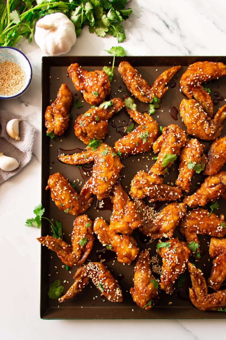 KoreanStyle Soy and Honey Garlic Fried Chicken Foodelicacy